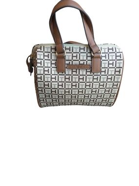 Tommy Hilfiger Brown & Cream Monogram Purse with Shoulder Strap